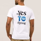 Zeg ja tegen vliegen t-shirt (Achterkant)