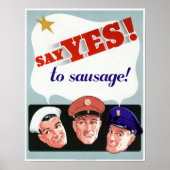 Zeg ja tegen worst poster (Voorkant)