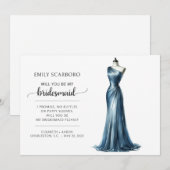 Zeg ja trendy leuk bruidsmeisje voorstel kaart (Voorkant / Achterkant)