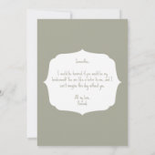 Zeg ja, zult u mijn Bridesmaid voorstel Kaart zijn (Achterkant)