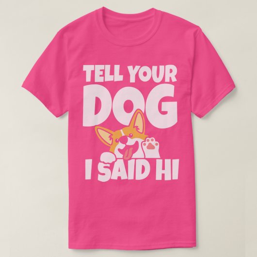 Zeg je hond gedag t-shirt (Design voorkant)
