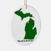 Zeg je tegen je hoofd, hè? keramisch ornament (Rechts)