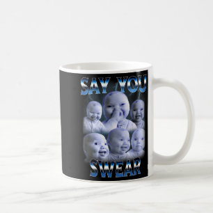 Zeg je zweert Ai Niche Baby Houdt Lach Terug Gen Koffiemok