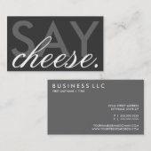 zeg kaas. (aanpasbare kleur) visitekaartje (Voorkant / Achterkant)