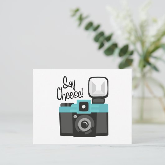 Zeg kaas briefkaart (Staand voorkant)