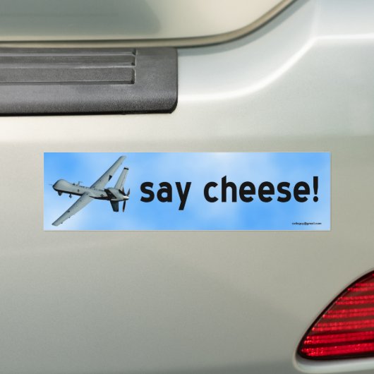 Zeg kaas! bumpersticker (Op auto)