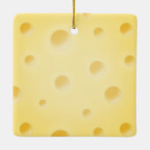 "Zeg kaas" Cute Cutomizable Yellow Cheese Slice Keramisch Ornament (Achterkant)