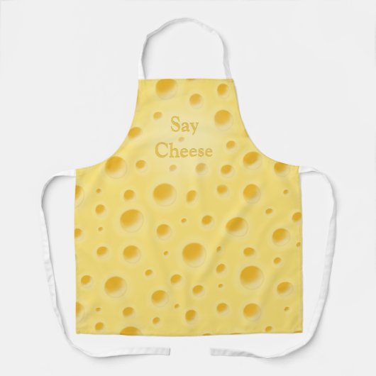 "Zeg kaas" Cute Cutomizable Yellow Holey Cheese Schort (Voorkant)