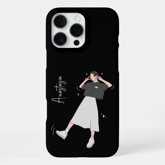 "Zeg kaas" esthetisch meisje  iPhone Hoesje (Achterkant)