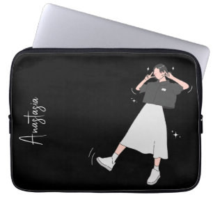 "Zeg kaas" esthetisch meisje Laptop Sleeve