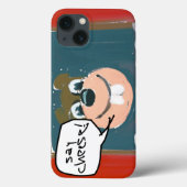 Zeg Kaas met Funny Squirrel Iphone Case (Achterkant)