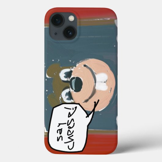 Zeg Kaas met Funny Squirrel Iphone Case (Achterkant)