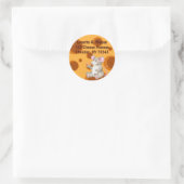 Zeg kaas ronde sticker (Tas)