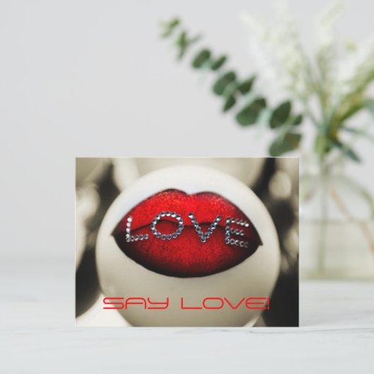 Zeg Love Briefkaart (Staand voorkant)