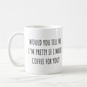 Zeg me dat ik ben als ik koffie zet koffiemok