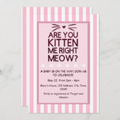 Zeg me dat ik het mis? Er komt een baby! Kaart (Voorkant / Achterkant)