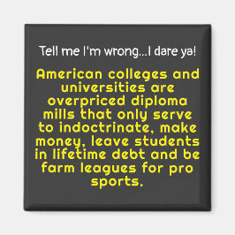 Zeg me dat ik verkeerd ben-Amerikaanse hogescholen Magneet