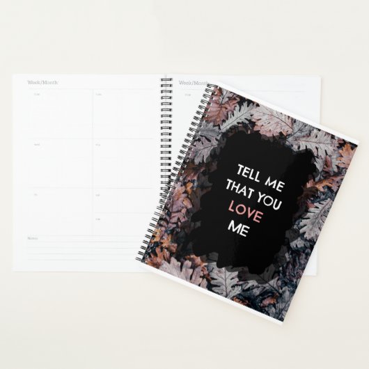 Zeg me dat je van me houdt planner (Display)