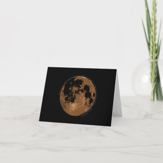 Zeg me niet dat de maan Chekhov-citaat schijnt Kaart (Voorkant)