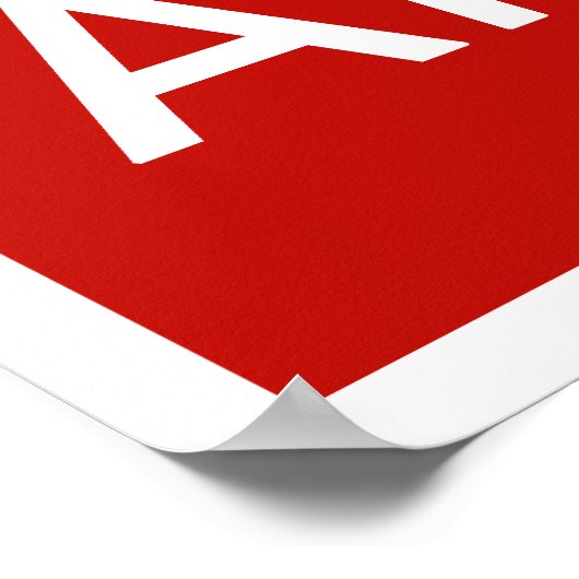 Zeg me niet dat ik kalm Poster moet houden. (Hoek)