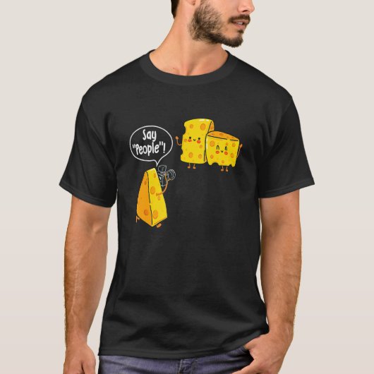 Zeg mensen - Cheese Lover Food Dairy Milk Gouda Ch T-shirt (Voorkant)