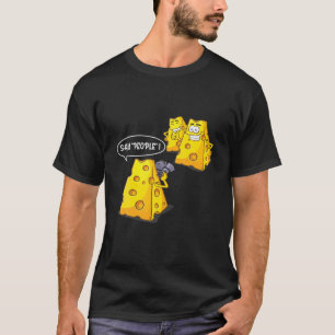 Zeg mensen! Funny Cheese fotograaf Swiss Lovers T-shirt