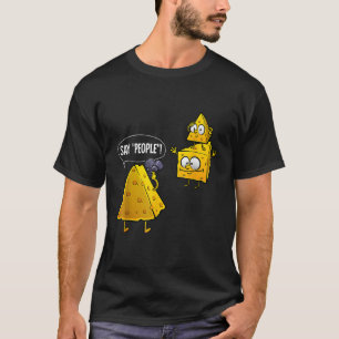 Zeg mensen kaas fotograaf citeren leuke camera t-shirt