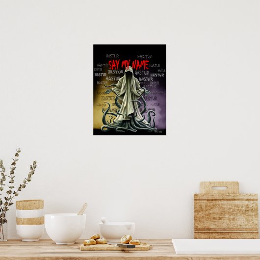 Zeg mijn naam: Hastur Hastur Hastur Poster (Keuken)