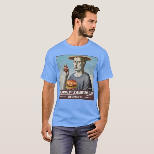 Zeg "Nationale Dag van de Cheeseburger" T-shirt (Voorkant volledig)