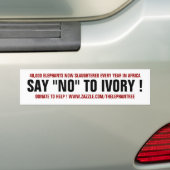 ZEG 'NEE' AAN IVERSIE! BUMPERSTICKER (Op auto)