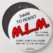 ZEG NEE! knoop Ronde Button 6,0 Cm (Voorkant /achterkant)