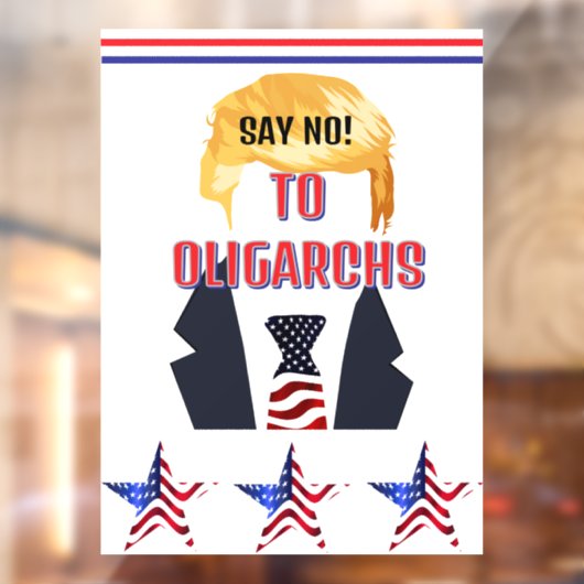 Zeg nee! Naar Oligarchen Venster Koppelen Raamsticker (Vel 2)