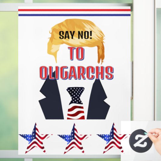 Zeg nee! Naar Oligarchen Venster Koppelen Raamsticker (Huis)