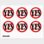 Zeg nee ronde sticker (Vel)