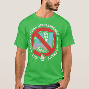 Zeg nee tegen AI Art Movement T-shirt
