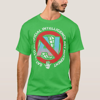 Zeg nee tegen AI Art Movement T-shirt