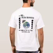 Zeg nee tegen buitenlanders T-Shirt (Achterkant)