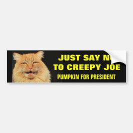 Zeg nee tegen Creepy Joe Bumpersticker