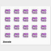 Zeg NEE tegen cystische fibrose 1 Ronde Sticker (Vel)