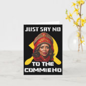 Zeg nee tegen de commissie tegen Kamala Harris Kaart (Gele Bloem)