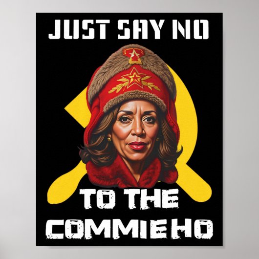 Zeg nee tegen de commissie tegen Kamala Harris Poster (Voorkant)