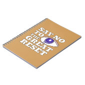 Zeg Nee Tegen De Grote Reset Notitieboek (Linkerzijde)