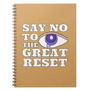 Zeg Nee Tegen De Grote Reset Notitieboek