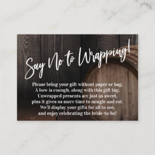 Zeg nee tegen de houtenertskaart informatiekaartje