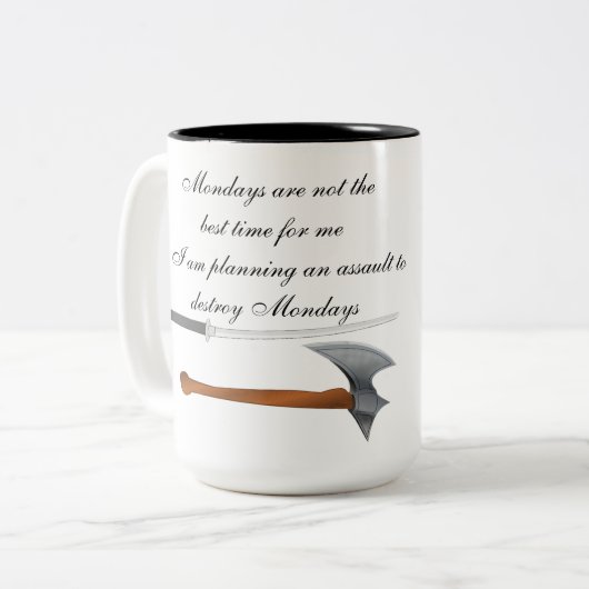 Zeg NEE tegen de Mok van maandag (Voorkant links)