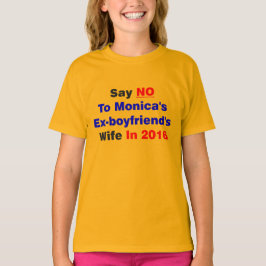 Zeg NEE tegen de vrouw van Monica's ex-vriendje in T-shirt