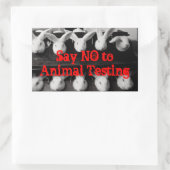 Zeg nee tegen dierproeven Bunnies Sticker Set (Tas)