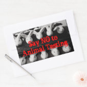 Zeg nee tegen dierproeven Bunnies Sticker Set (Envelop)