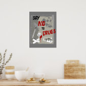 Zeg Nee Tegen Drugs Grimmige Dood Anti Drugs Poster (Keuken)