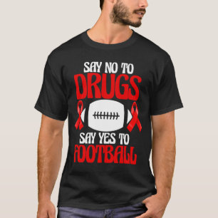 Zeg nee tegen drugs ja tegen honkbal gamers vrouwe t-shirt